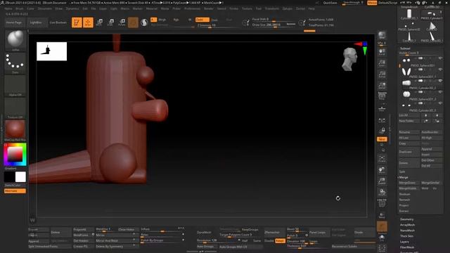Урок 1.1 - Начинаем лепить простую модель из примитивов! (ZBrush) смотреть онлайн