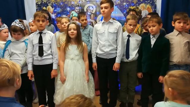Рождественская сценка в воскресной школе, 14.01.2018 смотреть онлайн