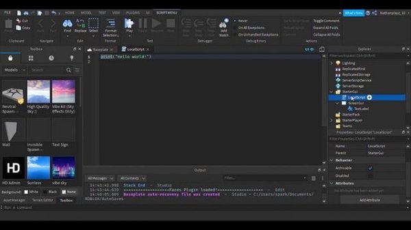 Roblox Tutorial - Local Scripts: Using A Keybind To Open GUI