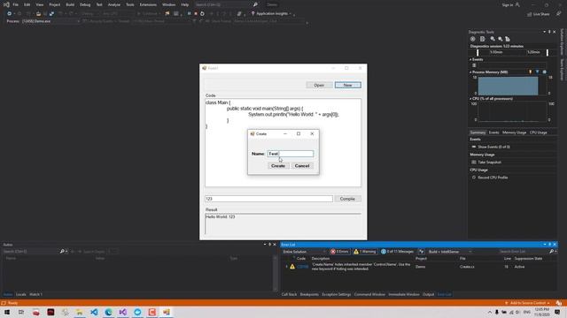 chương trình C#, kết nối Container build và thực thi file Java - Trần Quốc Nam - 18110323 смотреть онлайн