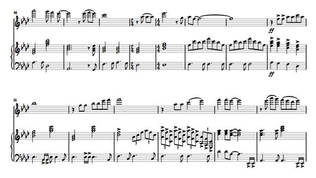 Sound of Silence Flute solo (sheet music) (Disturbed) смотреть онлайн