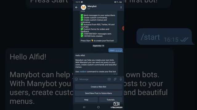 How to create a telegram bot in simple way смотреть онлайн