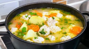 Умопомрачительный ОБЕД. Тефтели в бульоне, цыганка готовит.