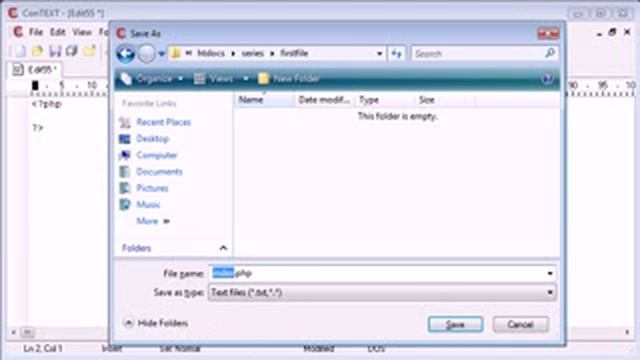 Beginner PHP Tutorial 5 Writing Your First PHP File low смотреть онлайн