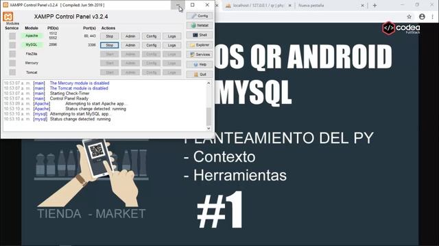 Introducción y herramientas para empezar el Curso Lector de Códigos QR ANDROID con PHP y Mysql 1 смотреть онлайн