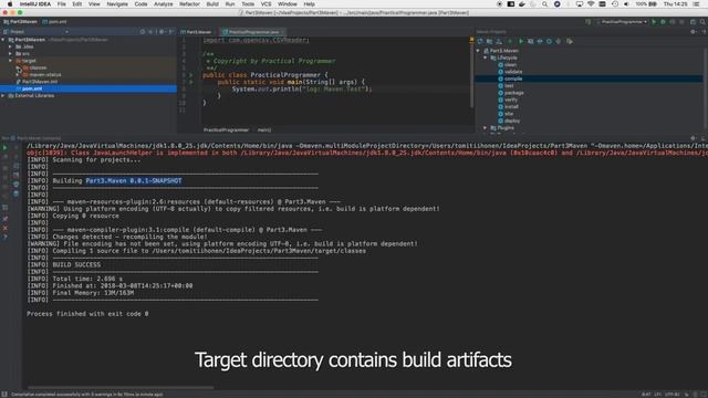 Tutorial: Practical Programmer Java (IntelliJ IDEA) - Part 3. Maven смотреть онлайн
