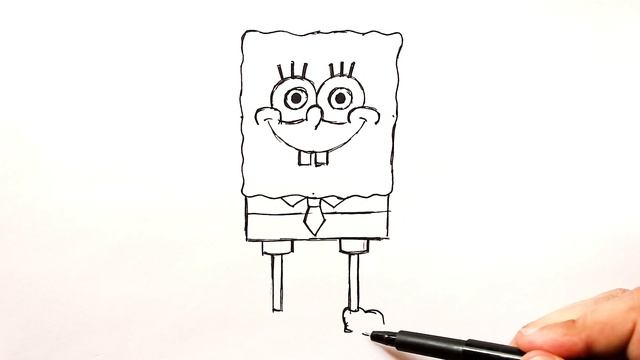 Как нарисовать Губка Боба смотреть онлайн