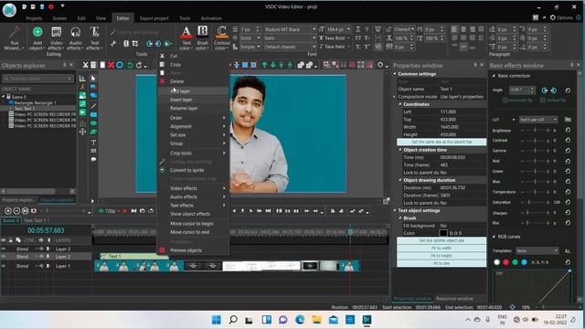 delete any object in vsdc video editor me image video sound kisi bhi object ko delete kaise kare смотреть онлайн