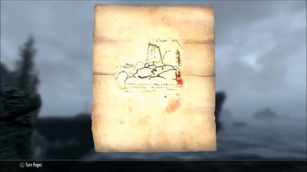 Skyrim - Treasure Map 3 Location