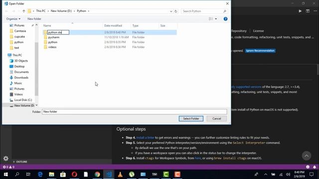 Python in VS Code смотреть онлайн