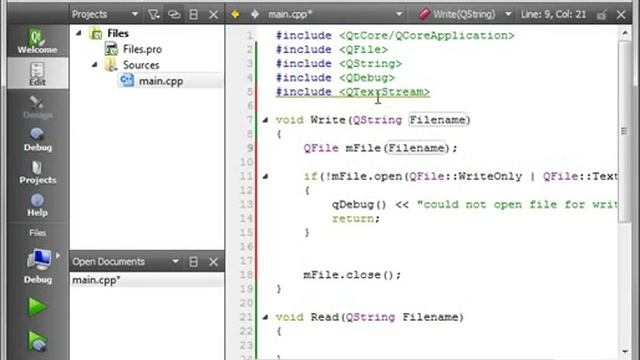 C++ Qt 12 QFile смотреть онлайн