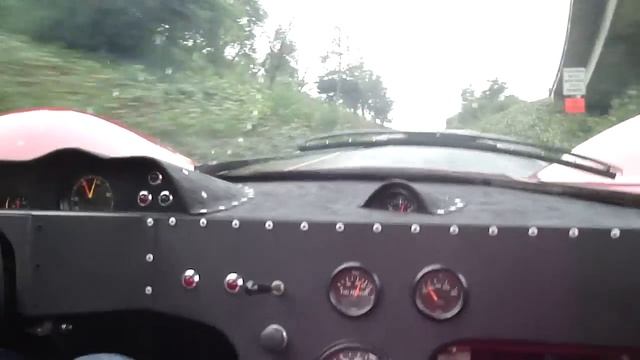 1967 Ferrari 330 P3/4 Norwood drive on the street with exhaust sound, loud! смотреть онлайн