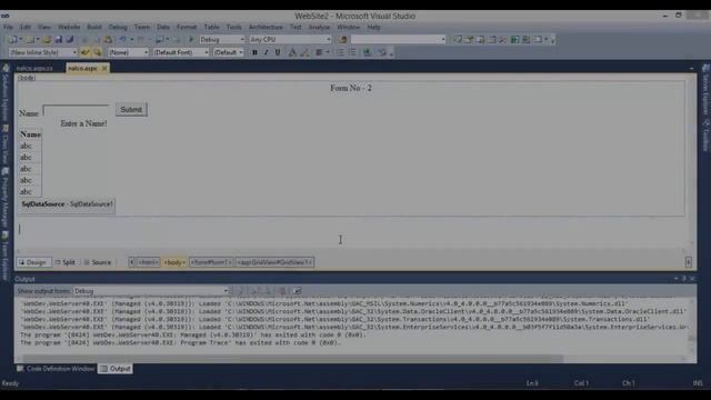 Динамически вставить данные в базу данных с помощью .Чистая Framework 4 в смотреть онлайн