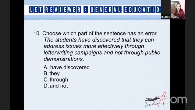LET REVIEWER: General Education with Dr. Owen смотреть онлайн