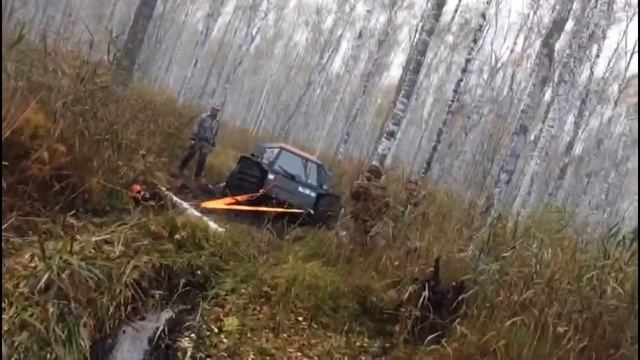 Гусеничный Болотоход Вулкан , поездка с Шерпом на Васюганье . смотреть онлайн