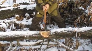 Топорище из вяза часть 2топор походный