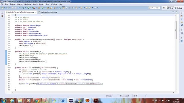 Programando a Função de Teste Z (Java) - Medidas de Dispersão (Aula 19) смотреть онлайн