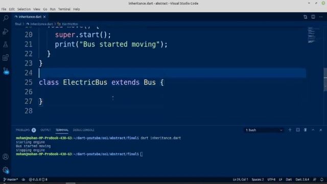 inheritance and it's type in dart смотреть онлайн
