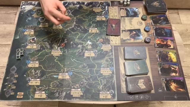 Играю в соло в базовую версию настольной игры "Ведьмак. Старый мир" смотреть онлайн
