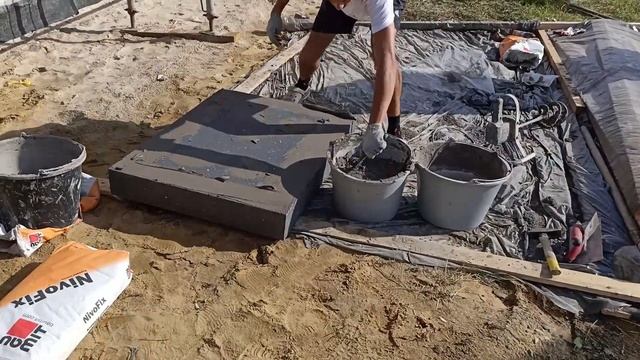 Дом за 100 Дней на Open Village, приклейка пенопласта Неопор ППС16Ф 120мм на клей Baumit Nivofix смотреть онлайн