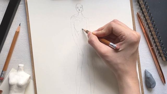 How To Draw A Fashion Sketch 2021 | Fashion Illustration Process смотреть онлайн