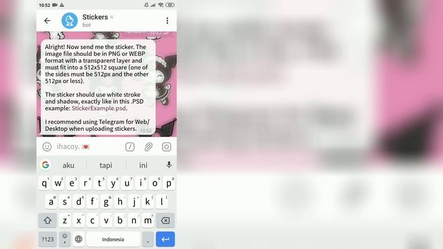 ? cara membuat stiker random chat di telegram ✧ミ смотреть онлайн