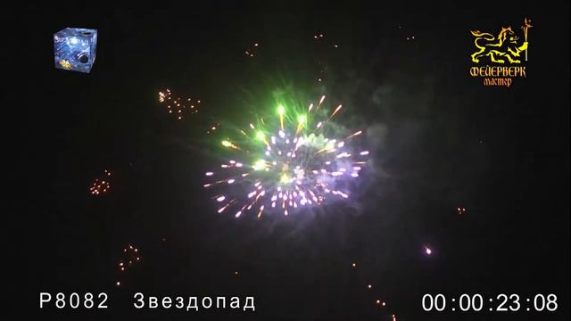 Звездопад фейерверк на одну минуту. смотреть онлайн