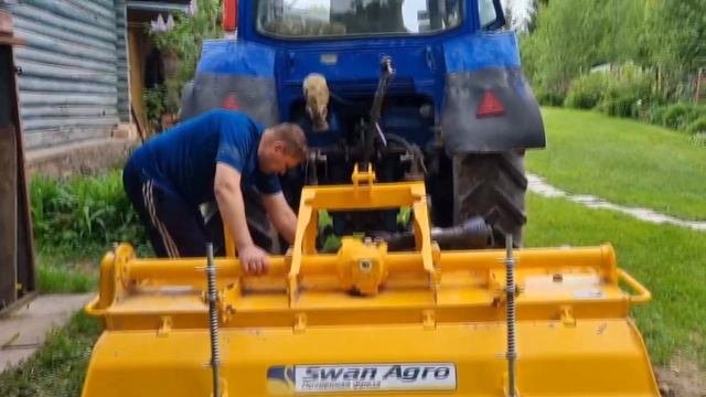 Наконец-то. Обзор Фрезы. Трактор Мтз. Дело пошло. Swan Agro в деле.