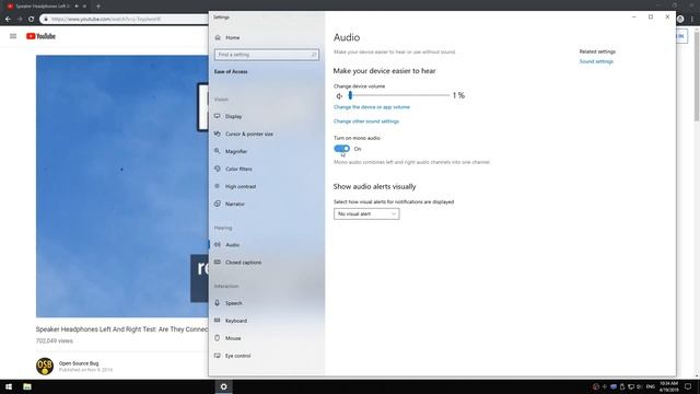 Fix Stereo Audio - All Sound is Mono (Windows left/right doesn't work) смотреть онлайн
