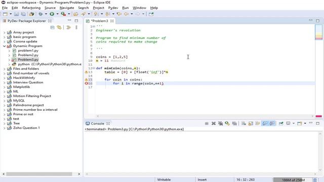 Minimum coin change problem Dynamic programming Python | Minimum coin change leetcode смотреть онлайн