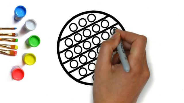 How to draw Pop IT phased, как нарисовать поп ит поэтапно, Bolalar uchun oson rasm chizish рисунки смотреть онлайн