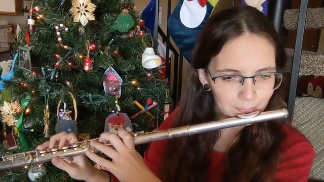 Lo How a Rose E're Blooming Christmas Carol on Flute (Yamaha Student Flute) смотреть онлайн
