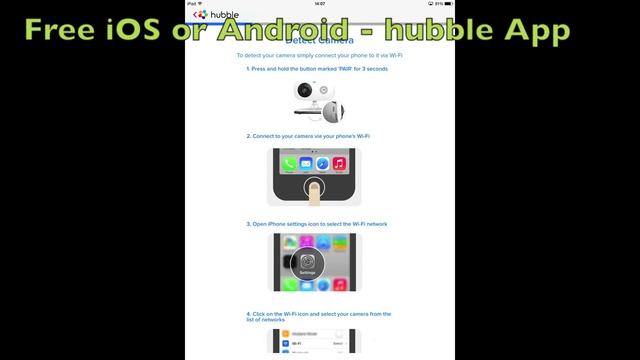 Motorola Focus 66 Wireless Wi Fi Home Security Camera On IOS Device