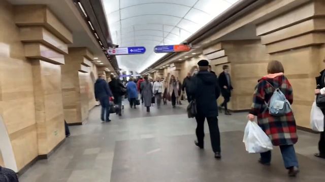Метро Санкт-Петербург станция Спасская 4 линия оранжевая ветка смотреть онлайн