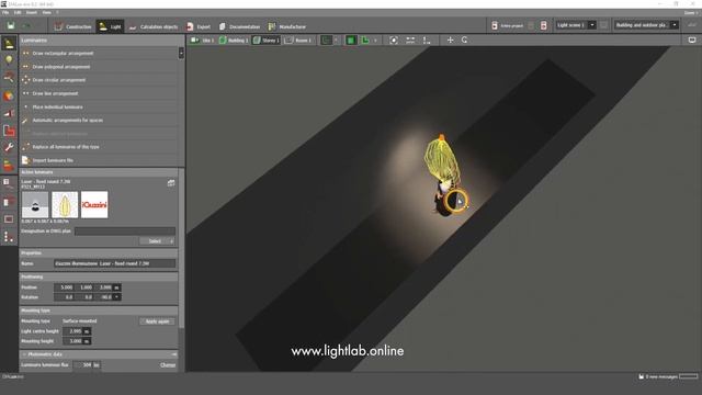 DIALux EVO (ENG). How to make lighting calculation in the corridor? смотреть онлайн