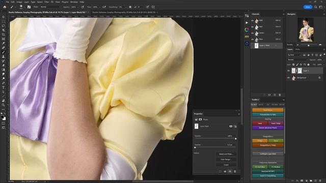 Fix Fabric Fast In Photoshop With Retouch4Me Fabric смотреть онлайн