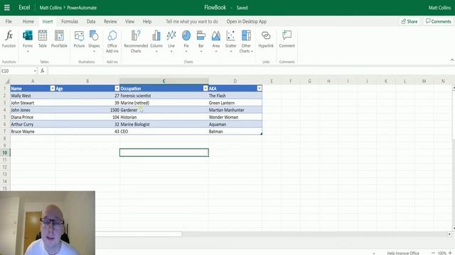 Excel Online (Business) Actions: Get A Row смотреть онлайн