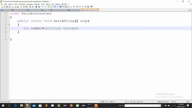 Local variable in java смотреть онлайн