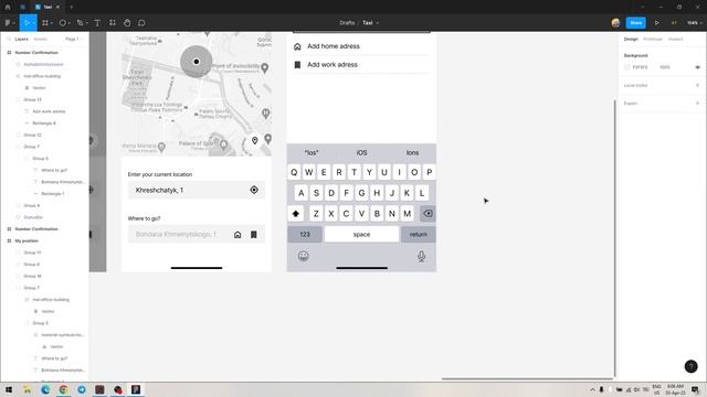1. Making Taxi App Prototype in Figma смотреть онлайн
