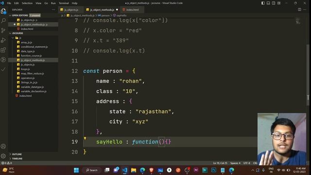Object in JS || Object - 2 || Object Methods || lecture 18 ?? смотреть онлайн