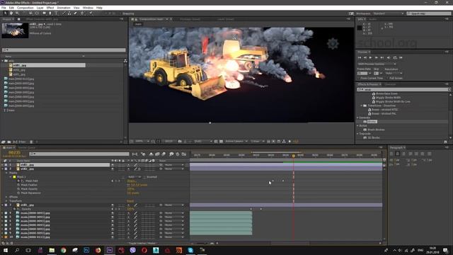 Создаем свой первый деморил в After Effects. cg-school.org смотреть онлайн