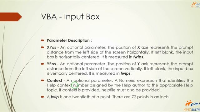 INPUT BOX FUNCTION in excel VBA Module-4 Part-2| ऎक्सेल मॅक्रो कम्प्लीट कोर्स अब हिंदी में смотреть онлайн