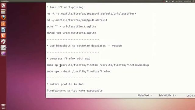 Linux: Firefox Performance Tweaks смотреть онлайн