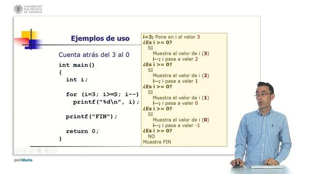 Implementación de bucles en C con for. | | UPV смотреть онлайн