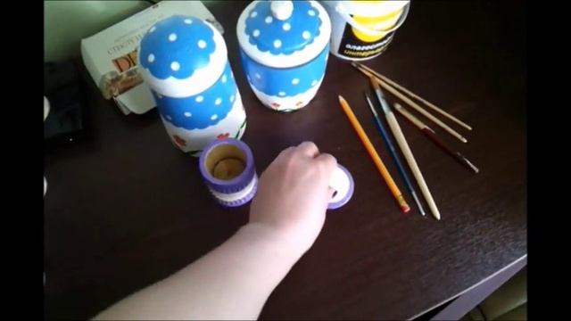 Роспись акрилом посуды /Painted with acrylic paints utensils смотреть онлайн