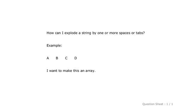 PHP : Explode string by one or more spaces or tabs смотреть онлайн