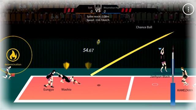 The Spike. Volleyball 3x3. Jaehyun. Tutorial Individual skill. Determination (disadvantage)