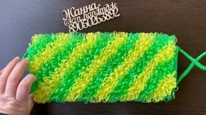 Именная мочалка с рисунком спираль. Именной подарок. Мочалка с именем.Мочалка крючком ручной работы