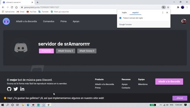 agregar bot de MUSICA en DISCORD *Groovy* muy facil tomara 5 minutos смотреть онлайн
