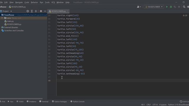 draw Rose Flower? | using Python turtle смотреть онлайн